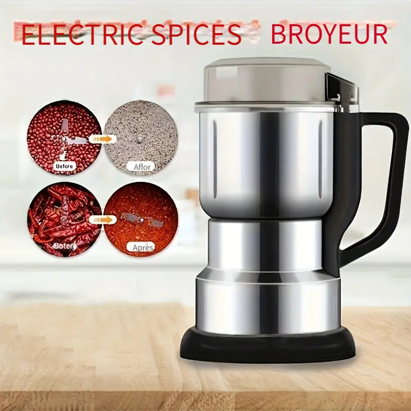 MIXEUR D'EPICES, à GRAINES ELECTRIQUES 220V EN ACIER INOXYDABLE