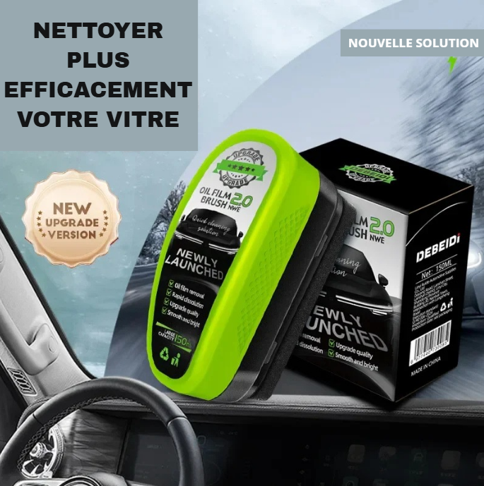 Brosse Anti-Film d’Huile 2.0 – Nettoyage Express pour Pare-Brise