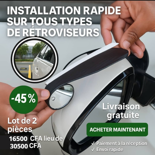 Miroir d’Angle Mort pour Rétroviseur Super Car’s (2 Pièces)