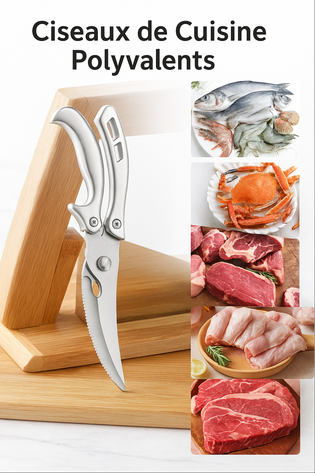 Bone Cutter™ - Ciseaux de cuisine ultra-résistants