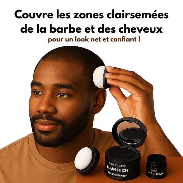 Aliver™| Camouflage Capillaire Professionnel Couleur Noire