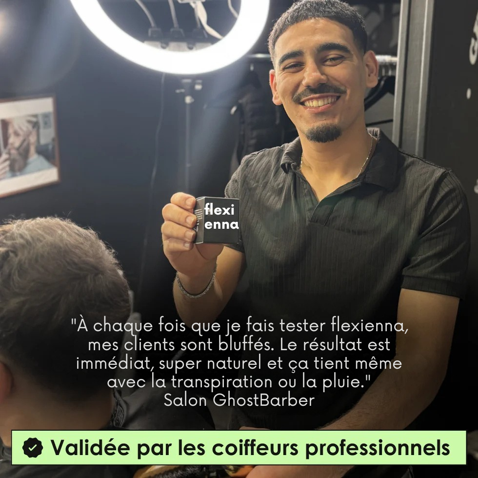 Poudre Capillaire Flexienna™ – Camouflez instantanément les zones sans cheveux