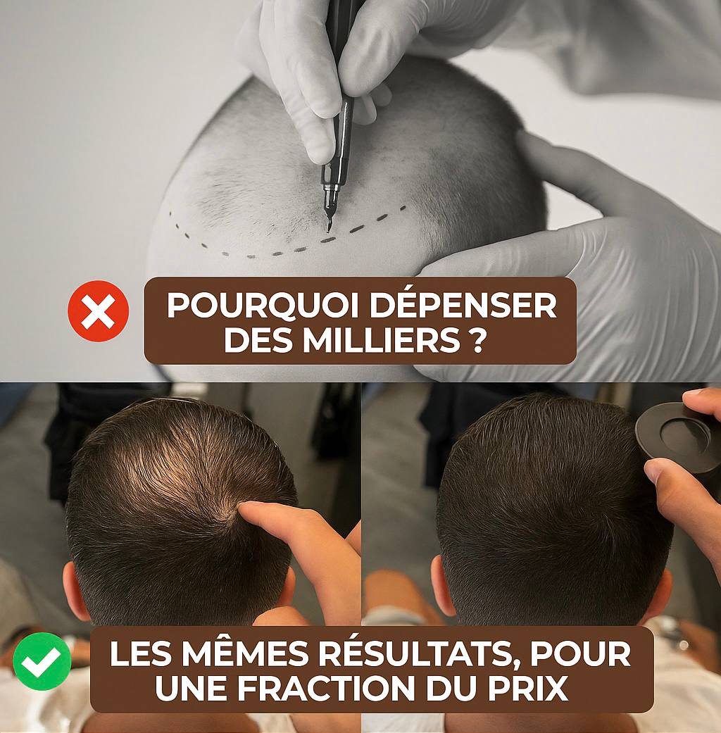 Aliver™| Camouflage Capillaire Professionnel Couleur Noire