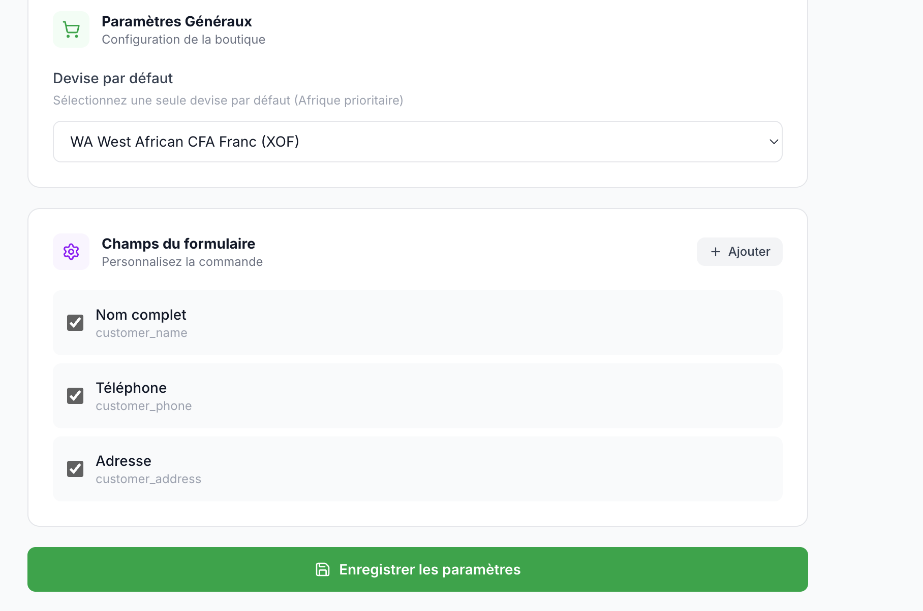 Personnalisation